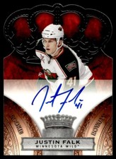 2010-11 PANINI TITANIUM AUTO Justin Falk Rookie Auto 305/499 Minnesota Wild #153