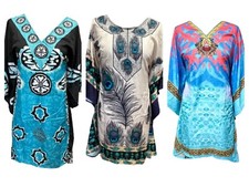 Free size Short Kaftan Beach cover up fits size 14,16,18,20,22,24