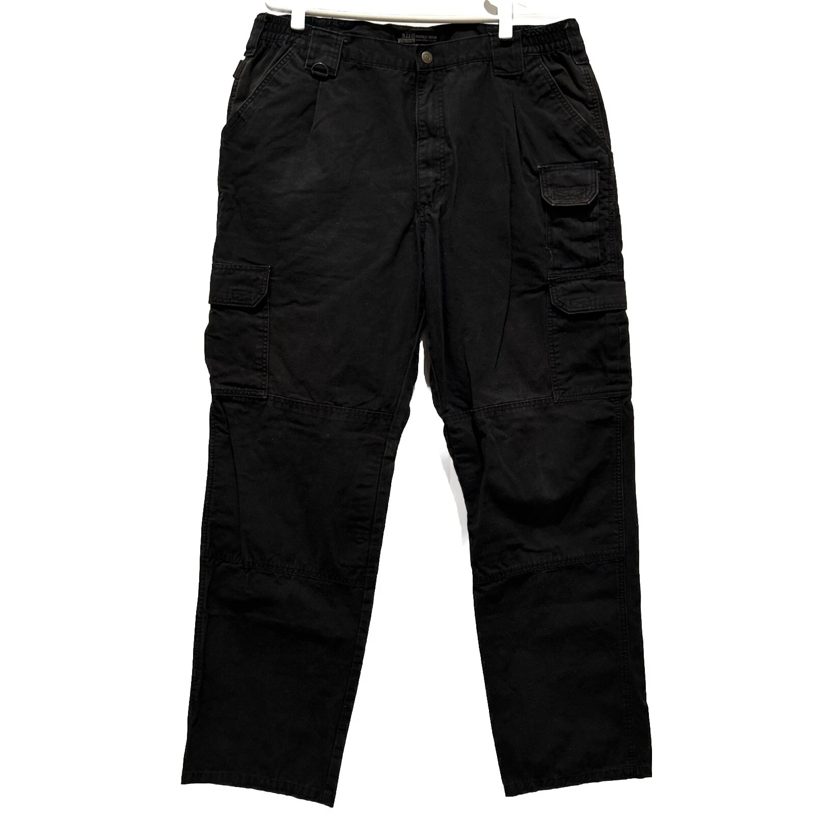 5.11 Tactical Canvas Pants Style 74251 Mens 38x32 Black Cargo Pockets