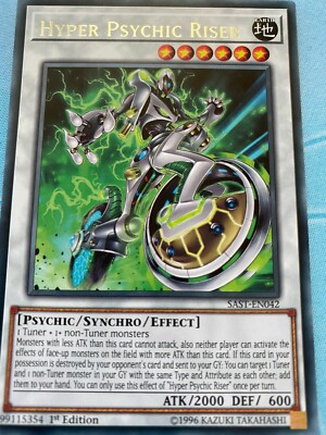 Yugioh Hyper Psychic Riser SAST-EN042 Rare NM x3 Play Set 