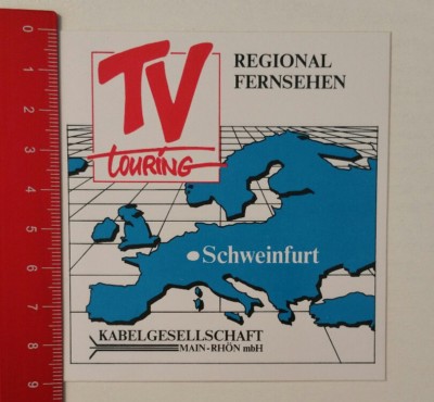 Aufkleber/Sticker: TV touring Regional Fernsehen - Schweinfurt (2502174)