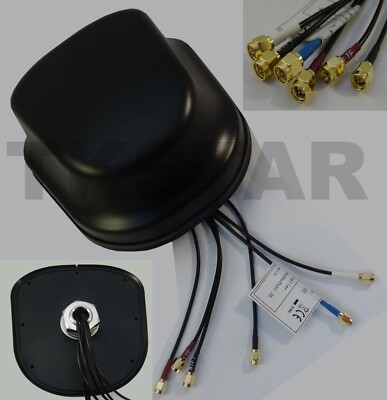 LTE 4G 5G+ WiFi WiFi MIMO GSM GPS FM Radio Roof Antenna Boat Truck 6 x SMA 