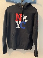 MEN'S ADIDAS ORIGINALS NYC NEW YORK CITY TREFOIL HOODIE Size S GQ1404
