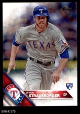 2016 Topps #575 Ryan Strausborger Rangers RC 8 - NM/MT