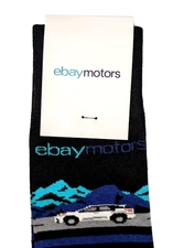 EBAY MOTORS Automobile Sock Club Custom Retro Socks Set of 2 Pair OSFM -New Rare