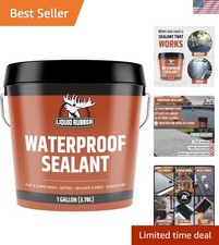 Flexible Waterproof Sealant - 1 Gallon for Foundations, Roofs,  Gutters