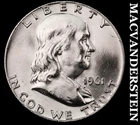 1961-D Silver Franklin Half Dollar - Choice Gem Brilliant Unc++++  #K2523