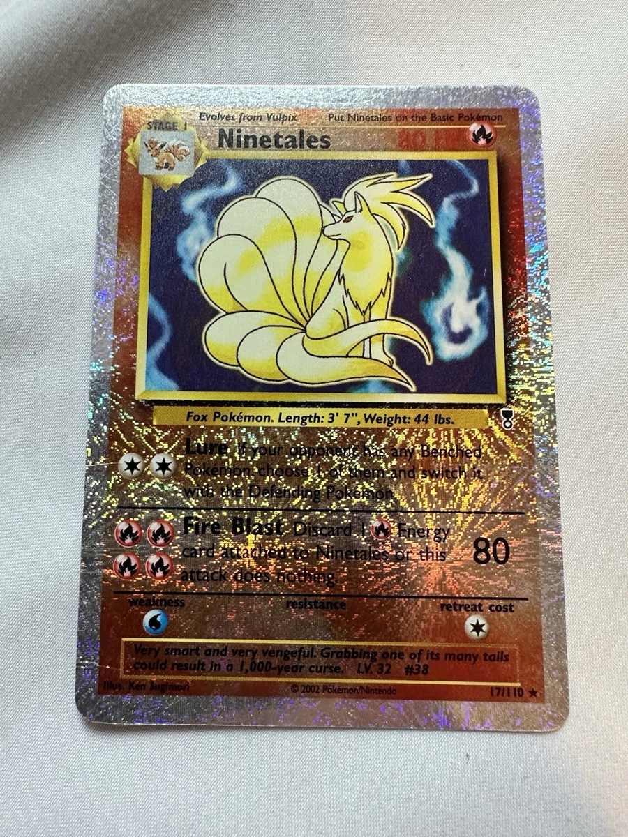 2002 ninetales pokemon card TCG Graded Card: (Legendary Collection) English  Vancity CJ Trading Cards Weakness Water 2 Retreat Cost Ninetales 2002 Legendary Collection #17