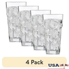 Gibraltar Iced Tea Glasses Set of 6 Heavyweight Durable Clear Drinkware 4 Pack