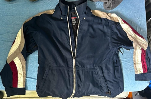 VANS Men's Blue Windbreaker Jacket Full Zip Lined Zip Pockets Size XL - product listing photo