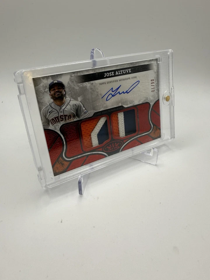 2025 Topps Tier One - JOSE ALTUVE -/10 3-Color Autographed Tier One Relic Astros - Image 3 of 4
