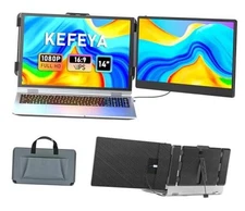 Laptop Screen Extender, 14" FHD 1080P IPS Laptop Monitor 14” Dual Screen