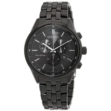 Citizen Eco-Drive Chronograph Black Dial Men's Watch AT2145-86E