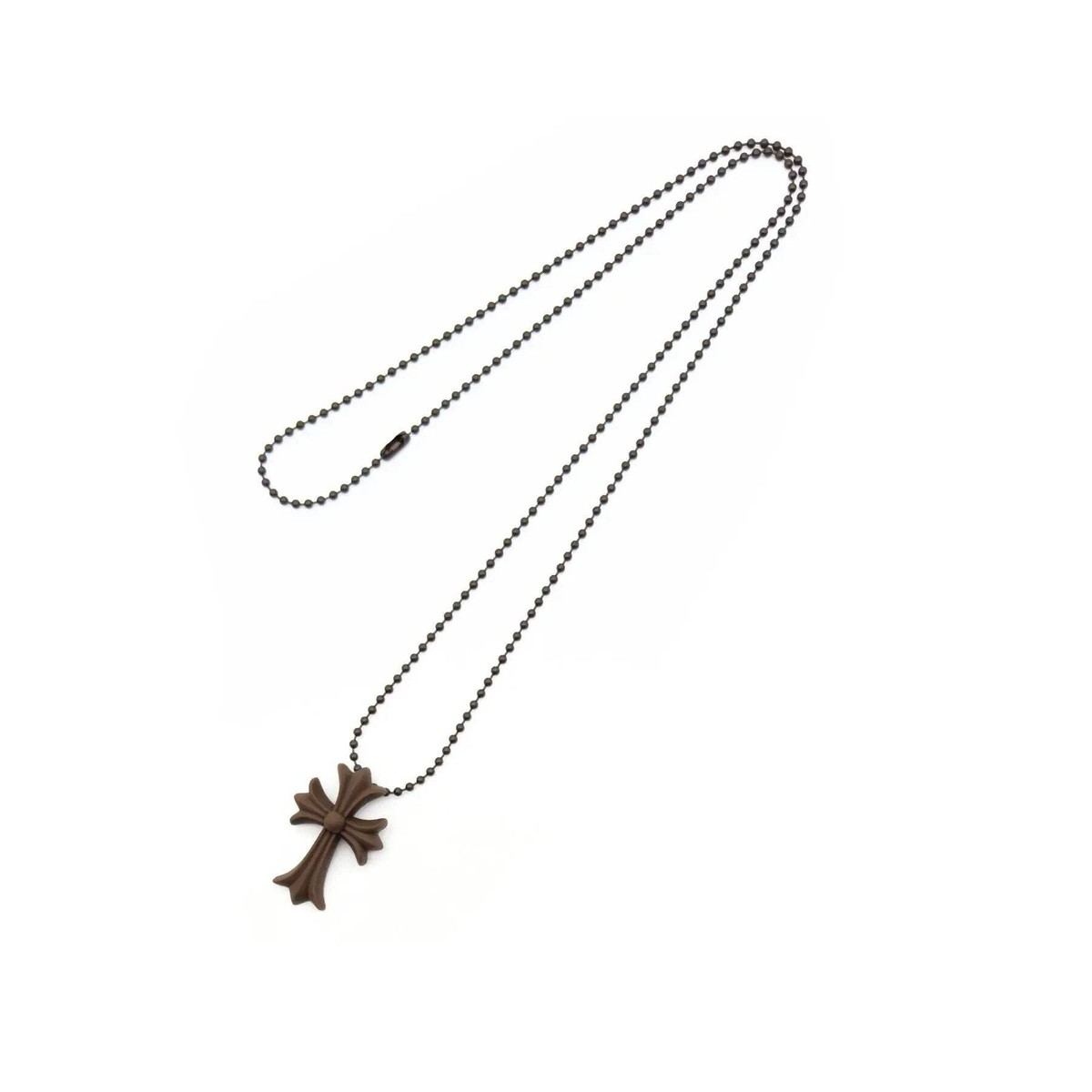 Chrome Hearts Brown Silicone Cross Necklace | eBay