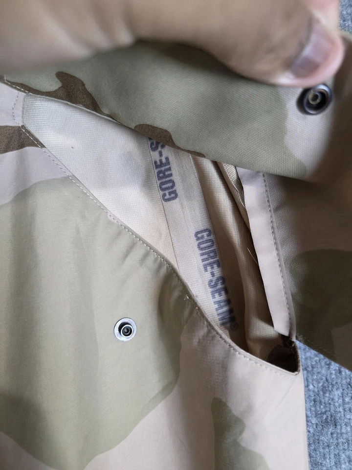 Pantalones militares ECWCS para hombre pequeños regulares camuflados costura gore clima frío manchado Foto 2 de 4