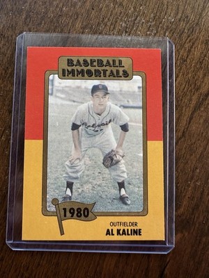 1980-84 SSPC Baseball Immortals 1st Printing - #171 Al Kaline NM-Mint