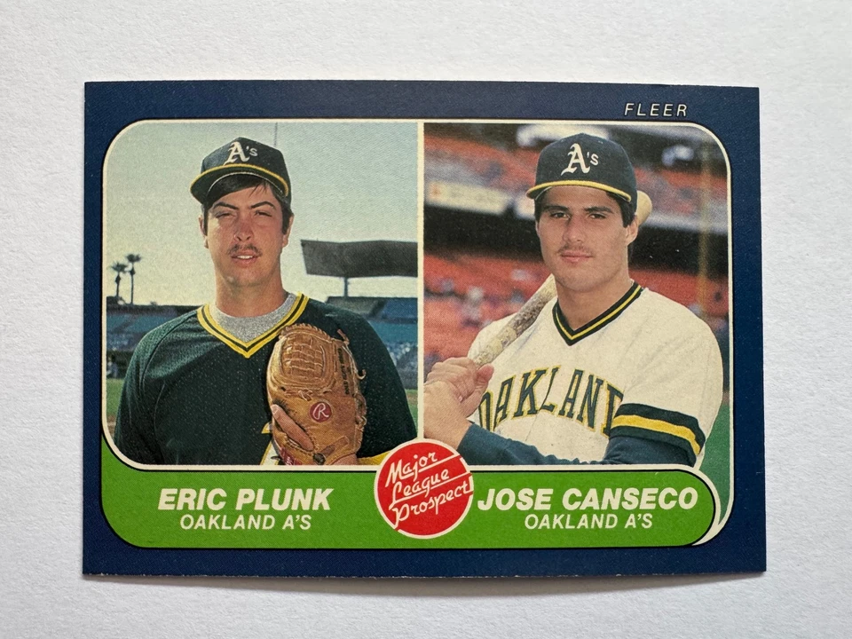 Oakland A's 1986-90 Fleer Base Team Sets (Lote de 5 juegos con bonito Canseco RC, 4 HOFers) Foto 2 de 3