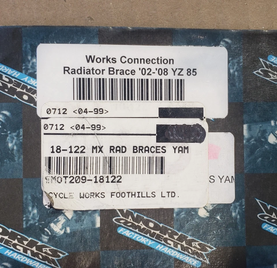 Soporte de radiador Works Connection 18-122 se adapta; 02-08 Yamaha YZ85 Foto 2 de 2