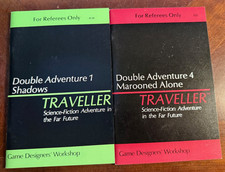 GDW Traveller Double Adventure 1  4 1980-1981 Lot of 2 Sci-Fi RPG Adventures