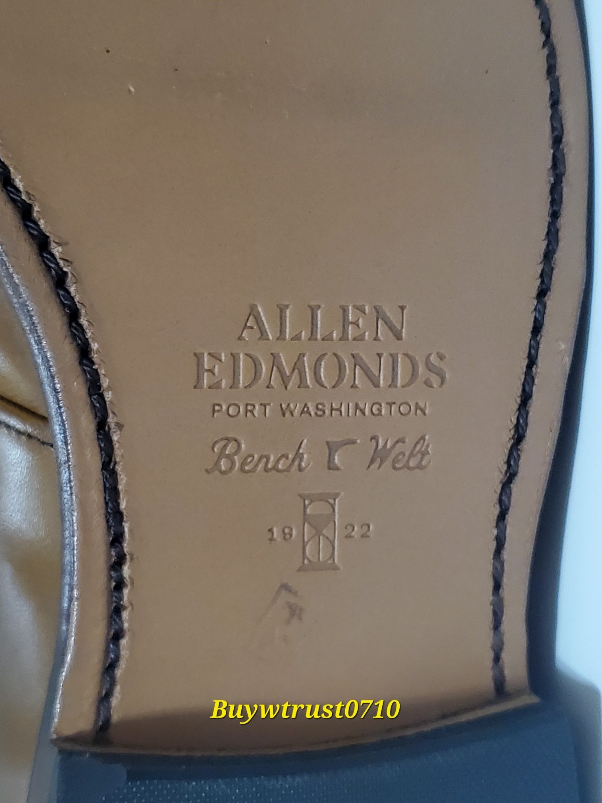 New Allen Edmonds Factory Second Plymouth Single Monk Strap Brown Shoes 7.5 E image 6