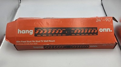Onn Fixed TV Wall Mount Black 19''- 42'' Holds Up To 35 lbs Fit For Flatscreen TV