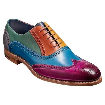 BARKER - Valiant - Herren Oxford Brogues Schuhe mehrfarbig - NEU!!!