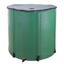 200 Gallon Folding Rain Barrel Water Collector 500D PVC Mesh Cloth & Support Rod