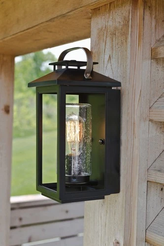 Hinkley Lighting 1160-LL Atwater 1 Light 14" Tall Coastal - Black - Picture 2 of 3