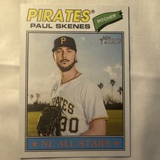 Topps 2026 Heritage Paul Skenes Pittsburgh Pirates NL All-Stars Card #33