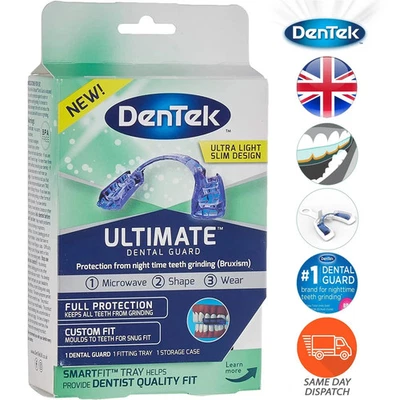 DenTek Ultimate Dental Guard incluye bandeja de montaje estuche de almacenamiento para protector dental