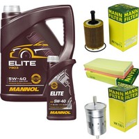Inspektionspaket 6L Mannol Elite 5W-40 FüR VW Golf IV 2.3 V5 3.2 R32 4Motion