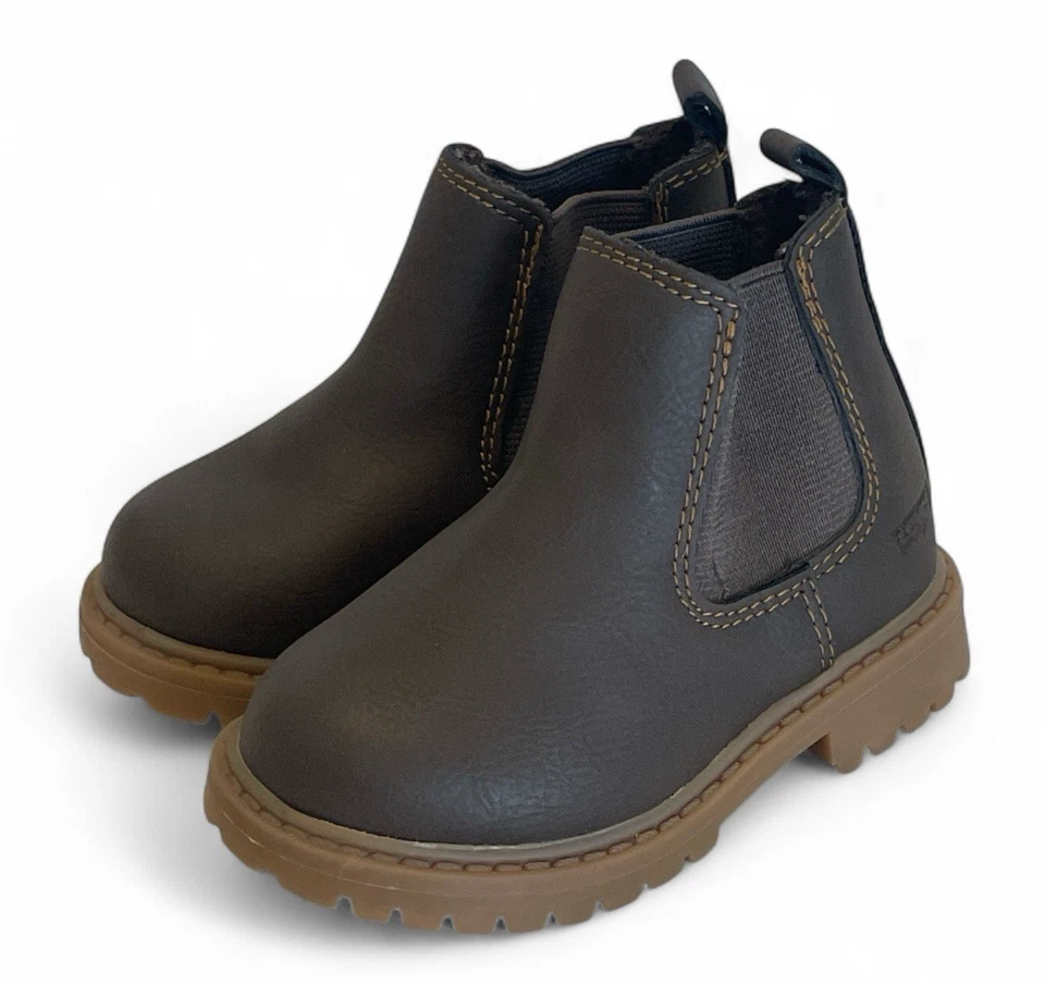 Levi's Kids Chelsea Boots Toddler Size 5 Dark Brown Logo - Image 4 of 4