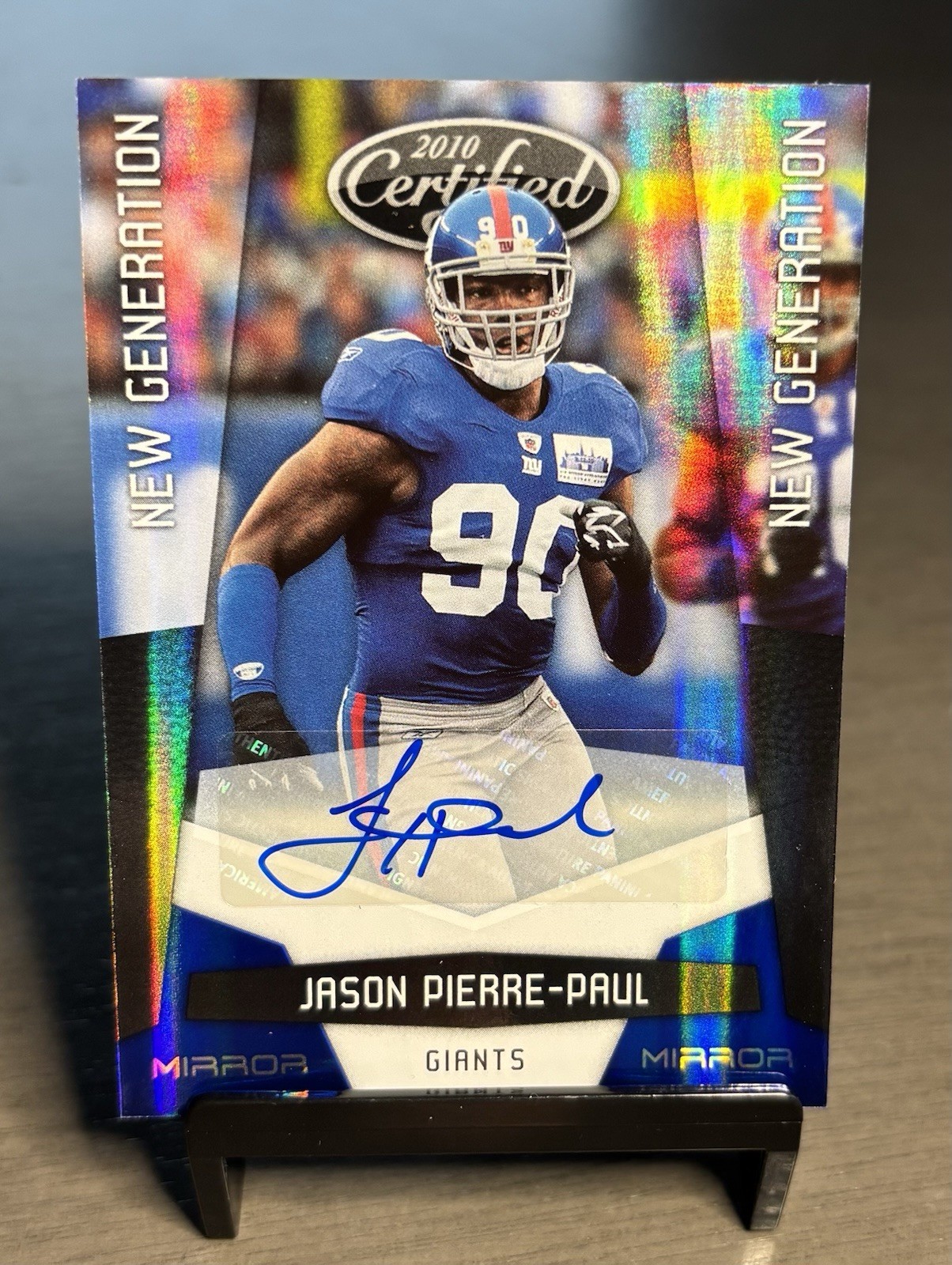 Jason Pierre-Paul Panini Certified #218 Mirror Red-Autograph