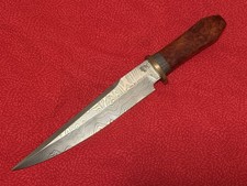 Jim Ferguson Custom Damascus Bowie Knife