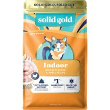 Solid Gold Indoor Dry Cat Food - Grain Free  Gluten - Chicken 3 lb.