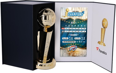 #ad Oklahoma City Thunder 2025 NBA Finals Champions 12quot; Larry O#x27;Brien Replica Trophy $99.99