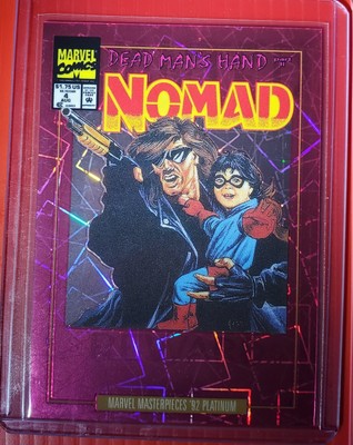 2024 PINK LASER MARVEL MASTERPIECES '92 PLATINUM NOMAD #70V /692  
