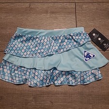 Ocean Coast Blue Tropical Skirt Skort Size 4 Girls Swim Quik Dry Stretch NWT
