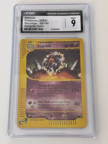 Starmie CGC 9 Skyridge Reverse Holo 30/144 Rare Pokemon