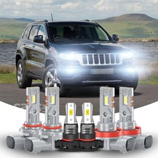 For Jeep Grand Cherokee 2011-2013 Laredo Sport Utility Led Headlight Fog Bulbs For Jeep Grand Cherokee 2011-2013 Laredo Sport Utility Led Headlight Fog Bulbs