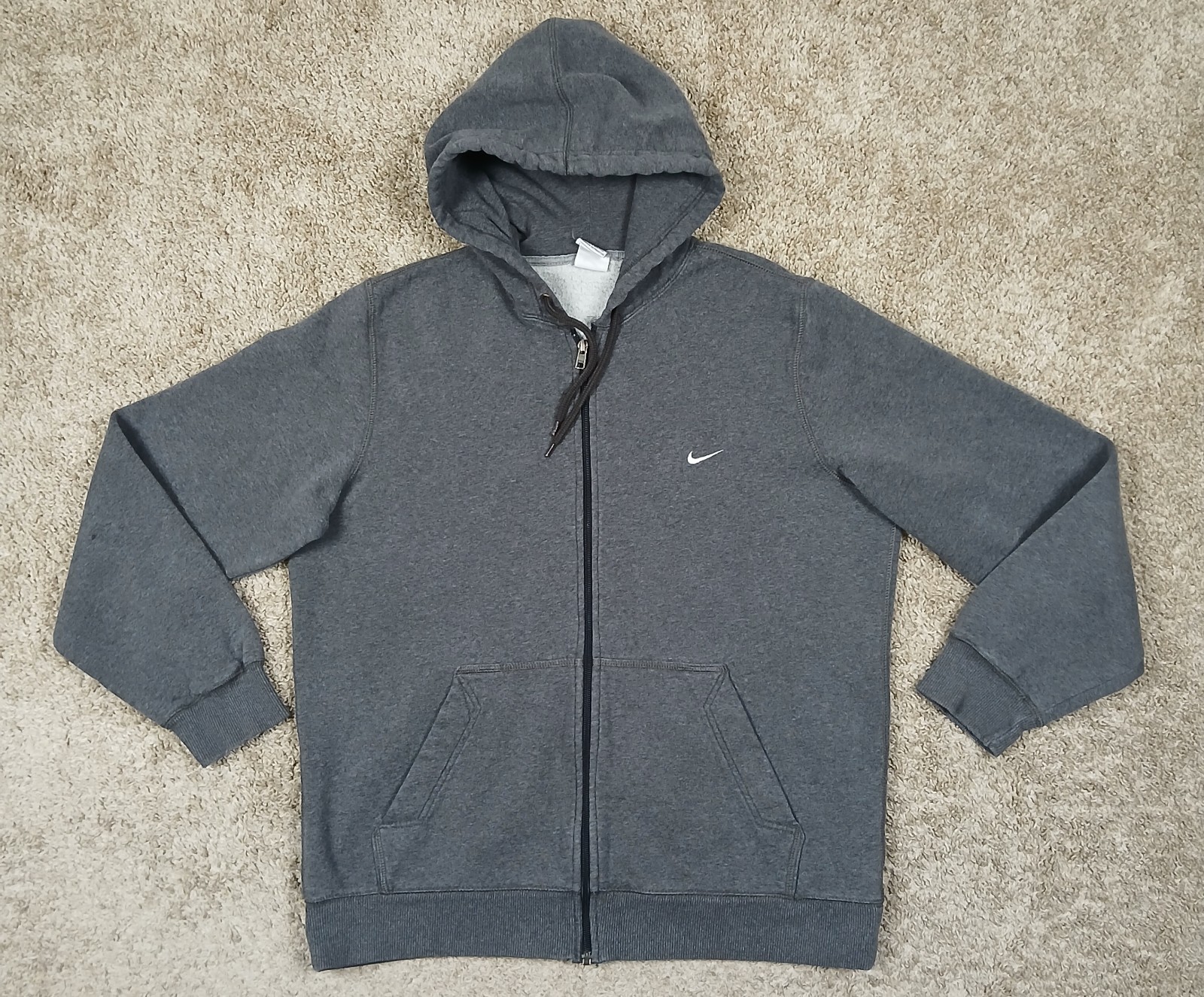 SACAI X NIKE Nike Felpa Uomo con Cappuccio Grande Grigio Full Zip Logo Giacca con Cappuccio 341573