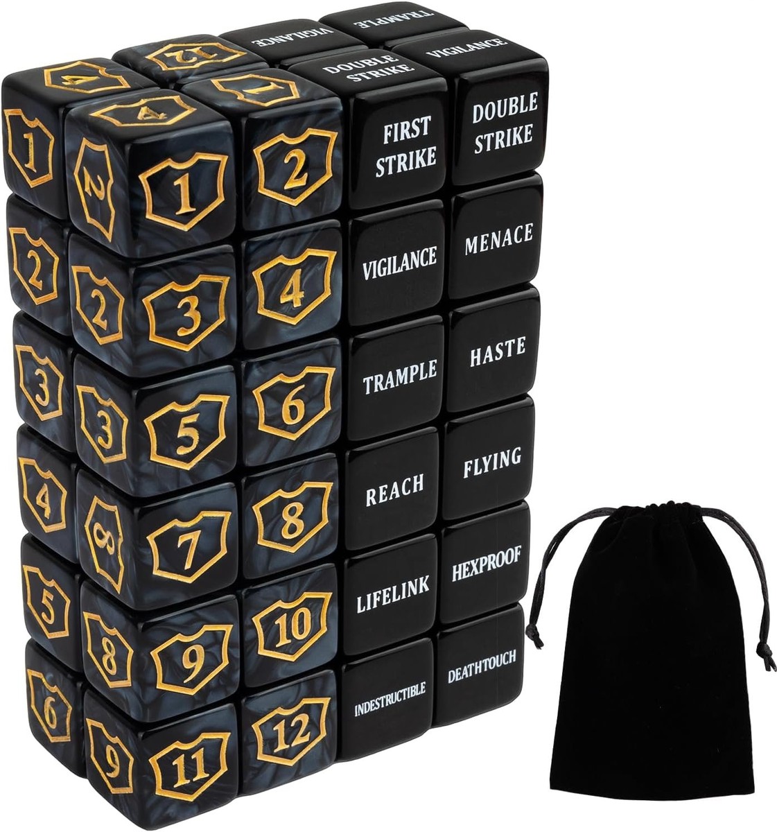 mtg shield counter cards 10x Deluxe 12 Sided Large Keyword & Counters Compatible with Magic: The Gathering CCG : Toys & Games Comes with 60pcs MTG tokens New Capenna Commander: Shields Up