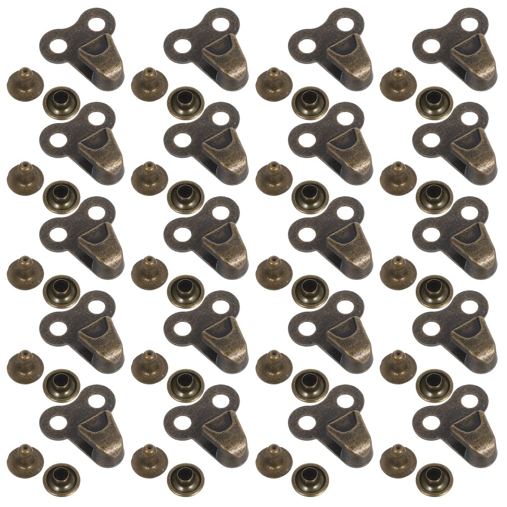 APL 20 Pezzi Rivetti Riparazione Scarpe Uomo Stivali Occhielli Gancio Kit Ricambio