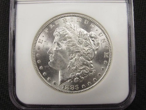 NobleSpirit JM) Stunning 1883 CC Morgan Silver Dollar NGC MS 64 Beautiful Luster