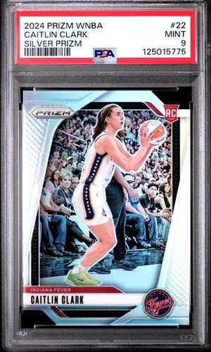 2024 Prizm WNBA Silver Prizm Caitlin Clark PSA 9 Rookie card #22