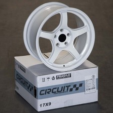 4 Circuit Csf5 17x9 5x114.3 35 Gloss White 57cr Spun Forged Wheel Jdm Concave