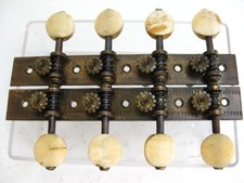 Vintage 1900's Neapolitan Mandolin Brass Tuners Set for Project Upgrade