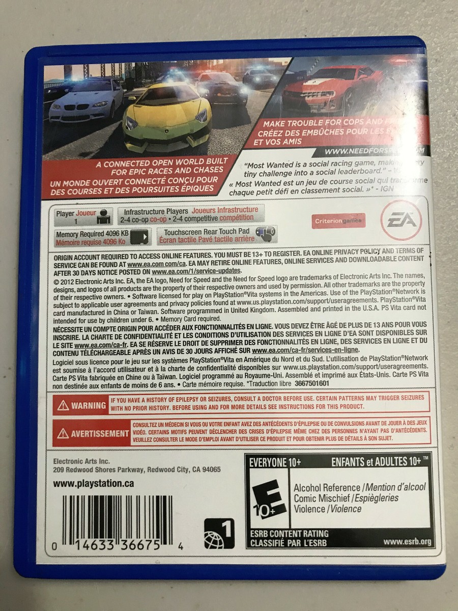 Need for Speed: Most Wanted (2012) PS Vita (Gebraucht) in Olten für CHF
