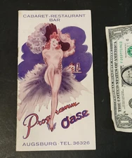 OASE Augsburg 1940s WW2 German vintage Cabaret Program Charly Tabor Jazz Trumpet