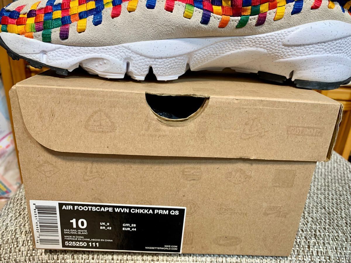 Deadstock Nike Air Footscape Woven Chukka Premium Qs Rainbow 